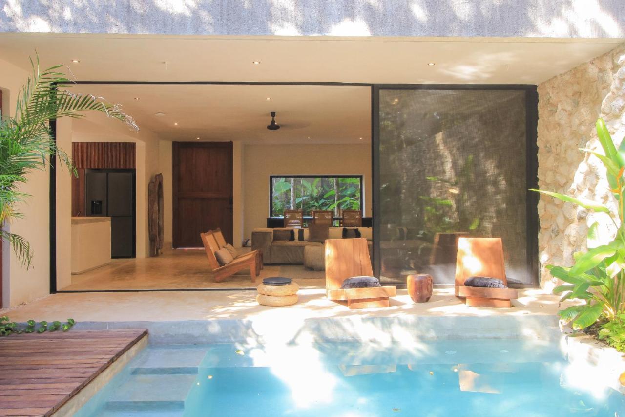 Elegant Boho Style Villa Jungle Views In Rooftop Deck & Outstanding Raw Pool In Holistika Τουλούμ Εξωτερικό φωτογραφία