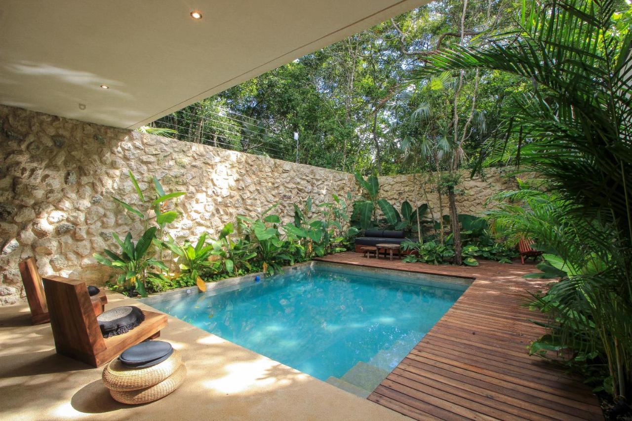 Elegant Boho Style Villa Jungle Views In Rooftop Deck & Outstanding Raw Pool In Holistika Τουλούμ Εξωτερικό φωτογραφία